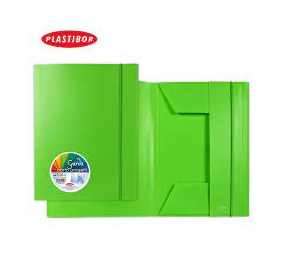 CARTELLE PPL 3LEMBI CON ELASTICO GARDA CM.25X38 VERDE Colore Verde