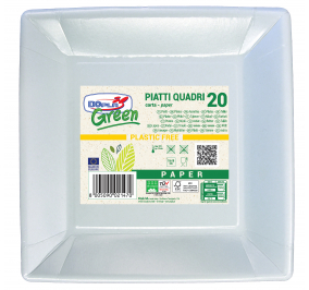 PIATTI QUADRI DOPLA - 18x18 CM