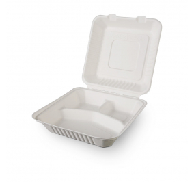 CONTENITORI MENU BOX S/3 IN POLPA DI CELLULOSA