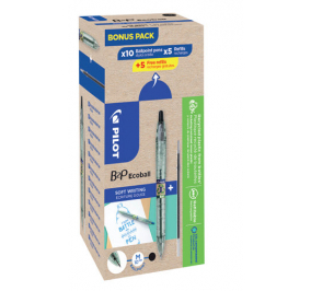 PENNA A SFERA B2P 1,6 ECOBALL CF.10+SET3 REFIL Nero PILOT Colore Nero