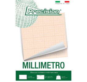 BLOCCHI CARTA MILLIMETRATA  Formato cm 21x29,7 (A4) PRECISION