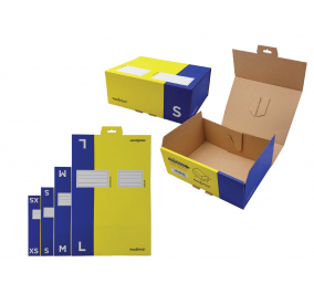 SCATOLE AUTOMONTANTI APPENDIBILI PICK&POST Formato utile mm 330x225x110 Misura M BLASETTI