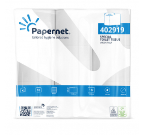 CARTA IGIENICA A DUE VELI N. strappi 180 Lunghezza rt. m 19,8 PAPERNET