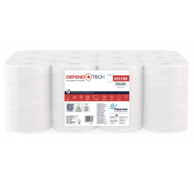 ASCIUGAMANO IN ROTOLO A ESTRAZIONE INTERNA  DEFEND TECH N. strappi 189 Lunghezza rt. m 69 PAPERNET