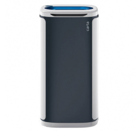 GETTACARTE MODULARE WASTEE 60 litri Blu Foro ovale Tipo di rifiuto carta ELCOMAN Colore Blu