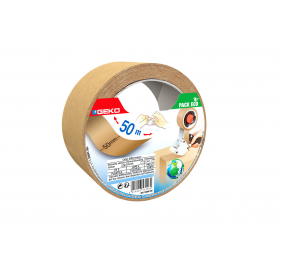 NASTRO ADESIVO PER IMBALLO IN CARTA-  Avana-  Formato-  mm 50x50 m