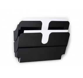 Espositori da parete FLEXIPLUS magnetici-  Nero-2 vaschette