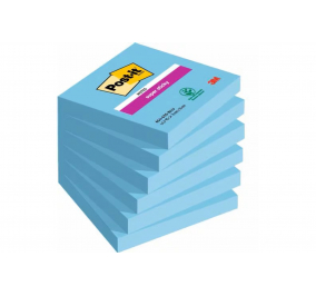 Foglietti Post-it&reg; super sticky con Confezionamento Singolo-  Blu-  Formato-  mm 76x76