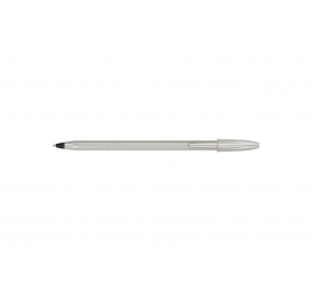 PENNA A SFERA CRISTAL GLACE'-  Nero-  Punta-  mm 1,0-  Colore fusto-  Silver
