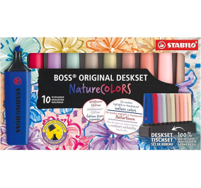 EVIDENZIATORE STABILO&reg; BOSS&reg; NatureCOLORS Wildflower-  10 Colori assortiti