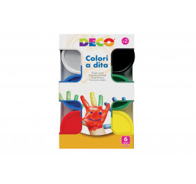 COLORI A DITA DECO-  6 Colori assortiti