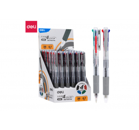 PENNA GEL A 4 COLORI-  Colori assortiti-  Diametro-  mm 0,7