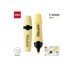 EVIDENZIATORE MACARON-  giallo pastello