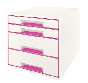 CASSETTIERA DUAL COLOR CUBE WOW Colore Fucsia metallizato