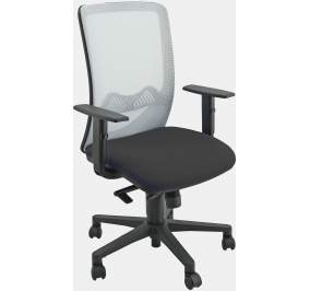 SEDIA OPERATIVA ERGONOMICA NATHAN RETE GRIGIO/SEDUTA BLU Colore Rete Grigia/Seduta Blu