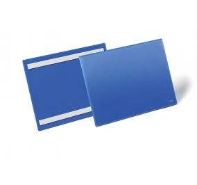 BUSTE PER IDENTIFICARIONE ADESIVE  MM.148X105 CF.50 Colore blu