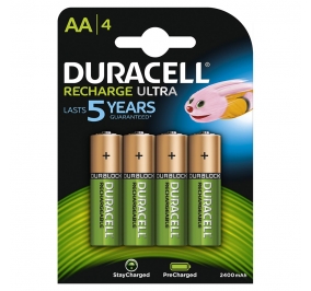 PILA DURACELL RICARICABILE AA HR6 2400 BLISTER 4 PZ