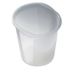 CESTINO GETTACARTA CHIUSO LT13 HELIT  TRASLUCENTE BIANCO Colore Trasparente