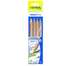 MATITA EVIDENZIATORE LYRA MEGALINER CF.4 COL.ASS. Colore 4 Colori assortiti
