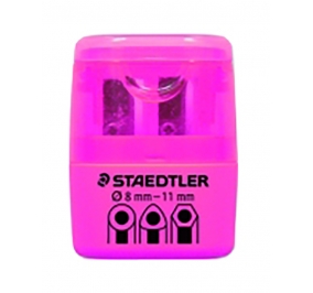 TEMPERAMATITE STAEDTLER 2 FORI CON SERBATOIO ROSA NEON BLISTER