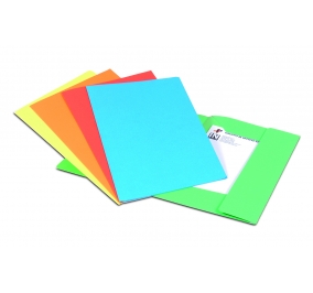 CARTELLA BRISTOL 3 LEMBI 25X34,5 SENZA STAMPA GR.270 AZZURRO Colore Azzurro