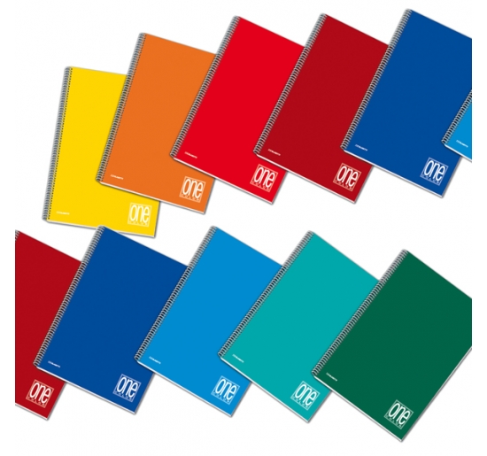 BLOCCO A SPIRALE  ONE COLOR  Formato utile cm 21x29,7