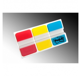 SEGNAPAGINA POST-IT® INDEX STRONG  Colore Rosso/Giallo/Blu Formato mm 25x38