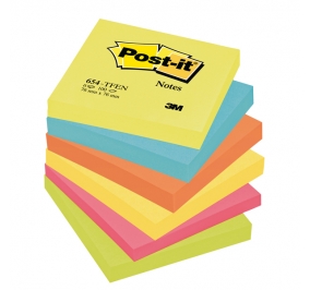 POST-IT® NOTES COLORATI Colore Conf. assortita Formato mm 76x76