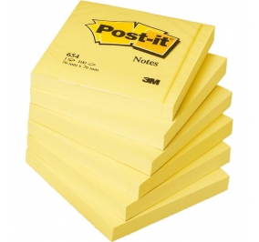 POST-IT® NOTES GIALLO CANARY™  Formato mm 76x76