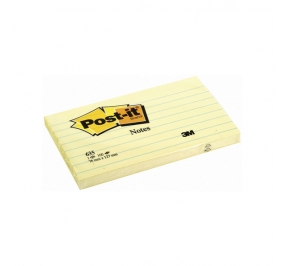 POST-IT® NOTES GIALLO CANARY™ A RIGHE  Formato mm 76x127