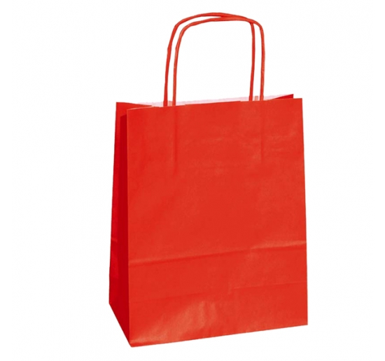 SHOPPERS CARTA TWISTED Colore Rosso Formato cm 22x10x29