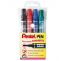 PENTEL PEN MARCATORE PERMANENTE Colore 4 colori assortiti