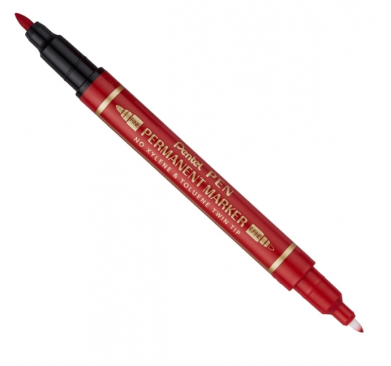 MARCATORE PERMANENTE TWIN TIP Colore Rosso