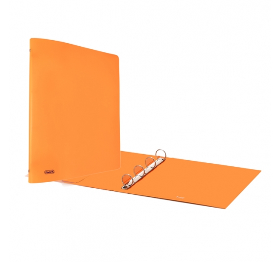 COPERTINA IN CARTONE A 4 ANELLI NEON Colore Arancio Formato Utile cm 22x30