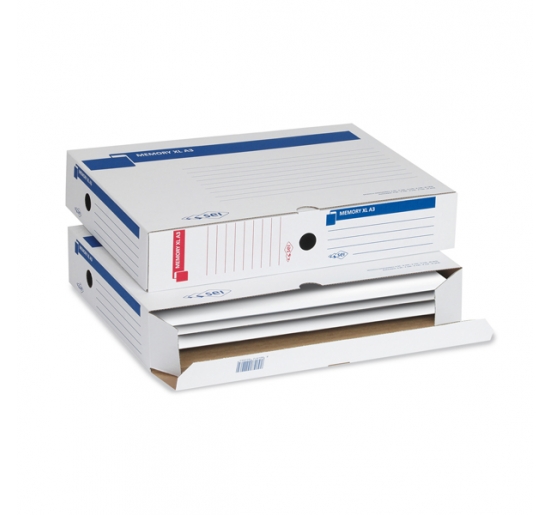 SCATOLA PER ARCHIVIO MEMORY XL A3  Formato cm 30x42x8 (A3)