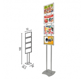 CORNICE A4 CON STRUTTURA AUTOPORTANTE  Formato 4 cornici A4 orizzontali