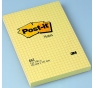 POST-IT® NOTES GIALLO CANARY™ AQUADRETTI  Formato mm 101x152
