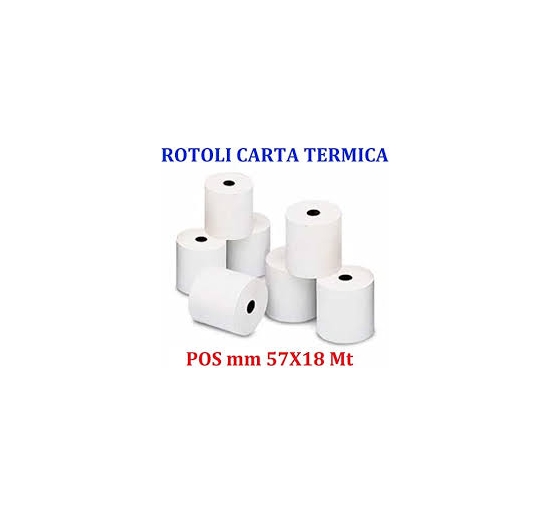 ROTOLI CARTA   Misure mm 57x18 m