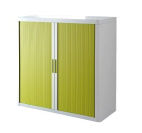 ARMADIO PAPERFLOW 110X41X104H BIANCO/VERDE