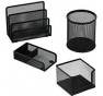 MINISET DA SCRIVANIA MESH OFFICE Colore Nero