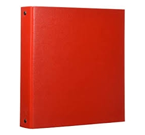 COPERTINA AD ANELLI NETTUNO Colore Rosso Formato utile cm 15x21