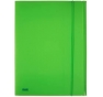 CARTELLE 3 LEMBI CON ELASTICO NEON Colore Verde Formato Utile cm 24x33