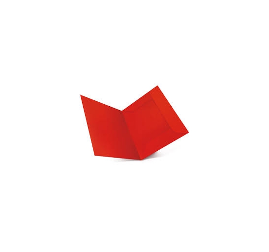 CARTELLA BRISTOL 3 LEMBI CON STAMPA Colore Rosso Formato cm 25x33