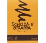 BLOCCO SCHIZZA E STRAPPA  Formato A4 - mm 210x297