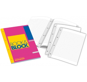 BLOCCO APPUNTI BOOK&BLOCK  Formato cm 21x29,7