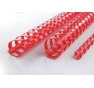 SPIRALI IN PLASTICA 21 ANELLI Colore Rosso