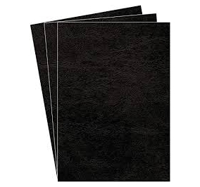 COPERTINE IN CARTONCINO PER RILEGATURE A4 DELTA Colore Nero Formato A4