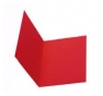 CARTELLA BRISTOL SEMPLICE Colore Rosso Formato cm 25x34