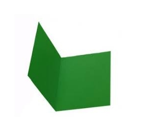 CARTELLA BRISTOL SEMPLICE Colore Verde Formato cm 25x34