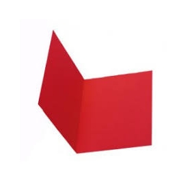 CARTELLA MANILLA SEMPLICE Colore Rosso Formato cm 25x34